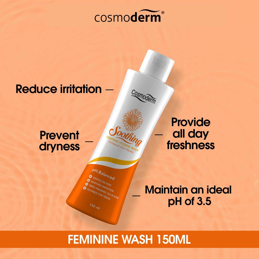 Cosmoderm Soothing Feminine Hygiene Wash 150ml Shopee Malaysia