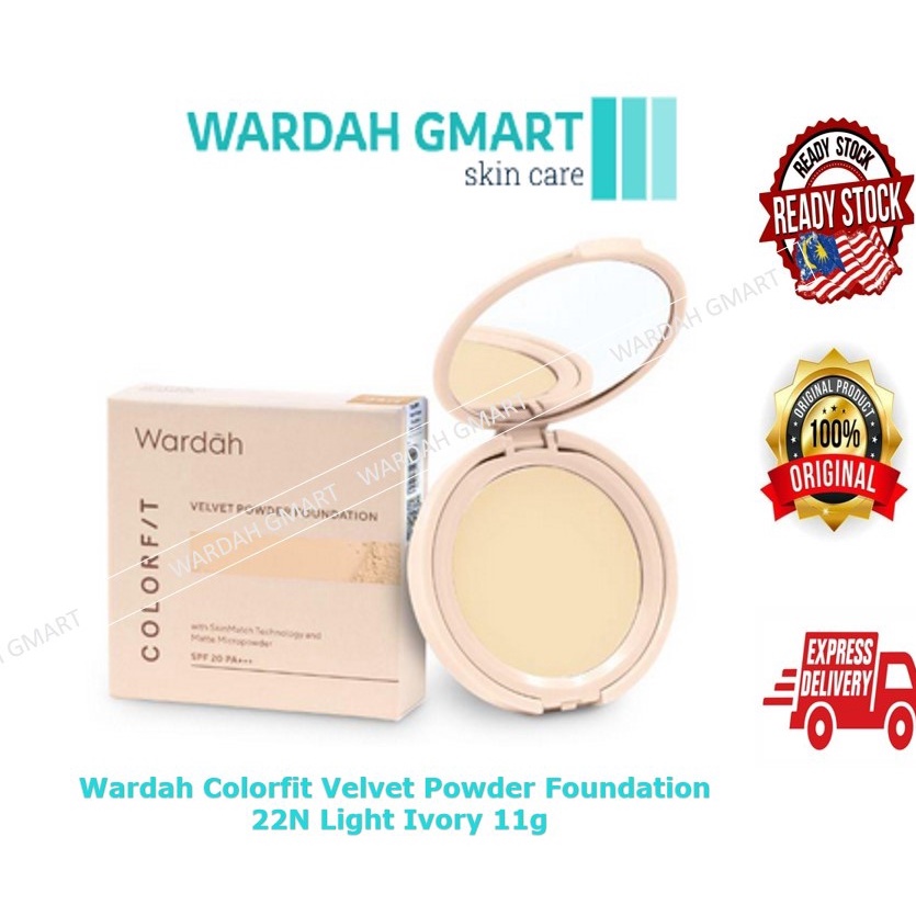 Wardah Colorfit Velvet Powder Foundation 11G | Shopee Malaysia