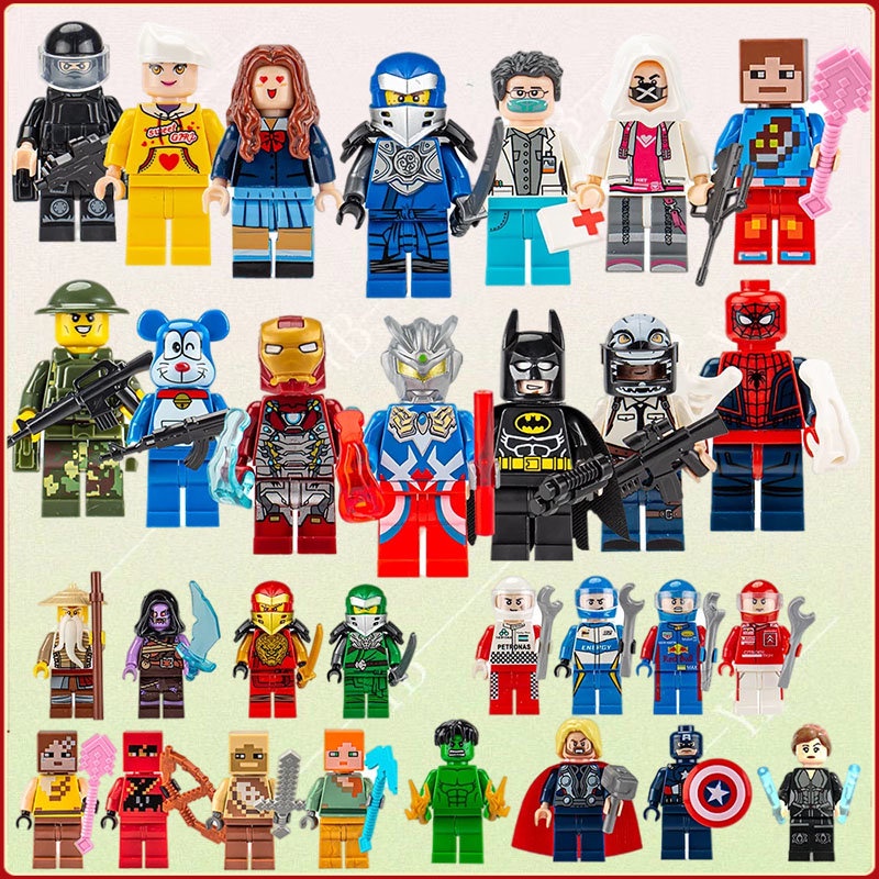 （8pcs A set）Building block toys Military figurines Building block wholesale assembled toys nano minifigures model toys