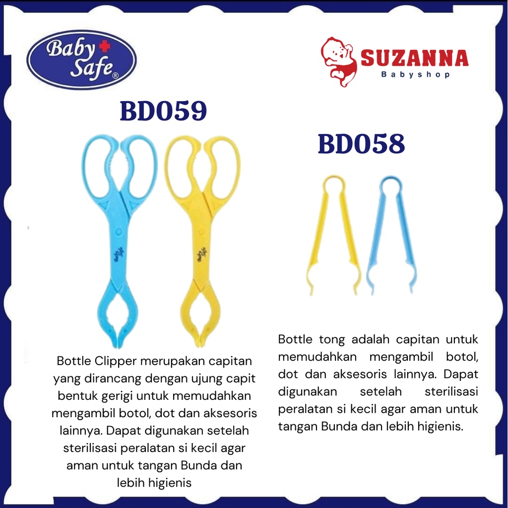 Baby Safe BD058/BD059 Bottle Tong/Clipper Bottle Clamp Shopee Malaysia