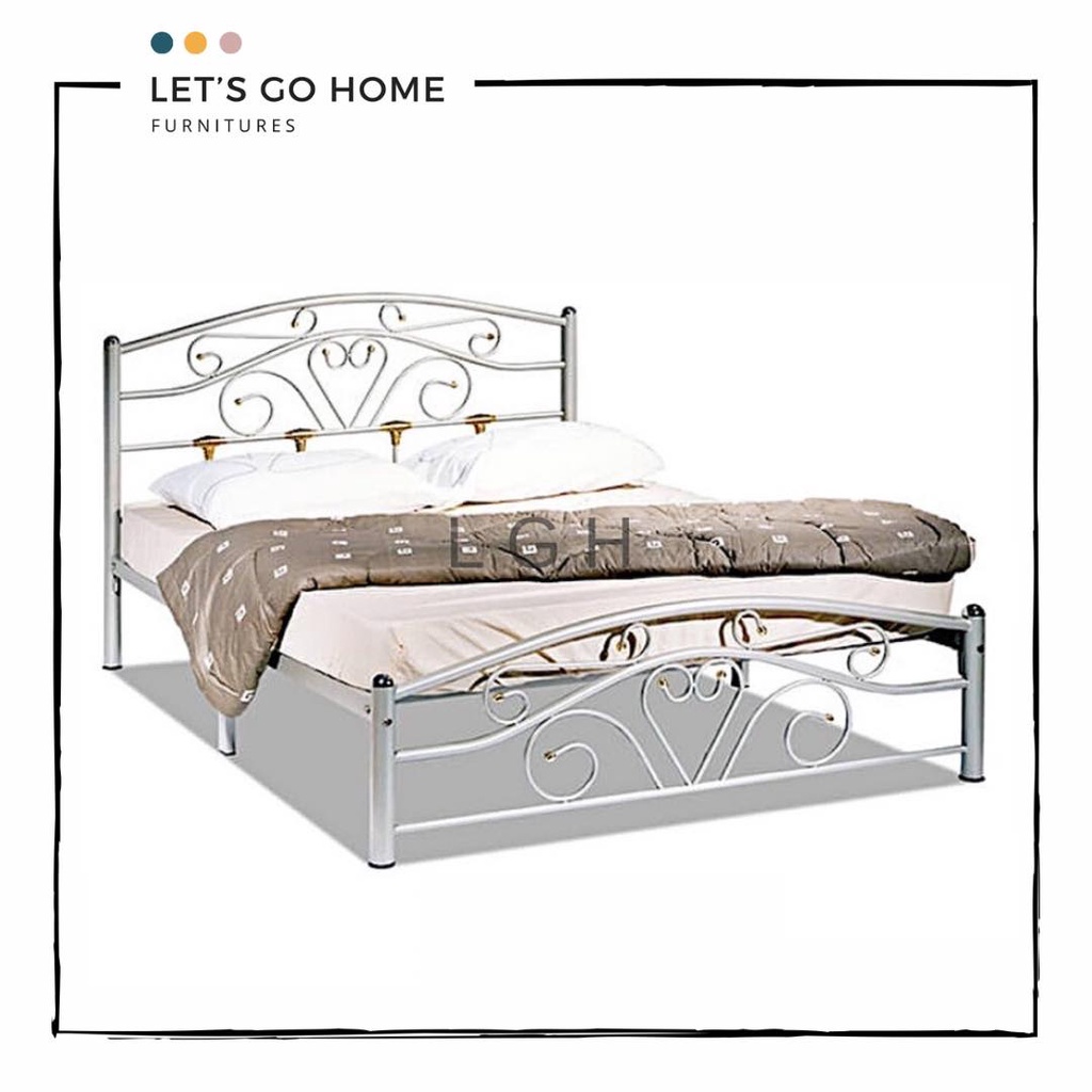 Modern Metal Queen Bed Frame Katil Besi Modern Queen Size Metal Bed Frame Queen Frame