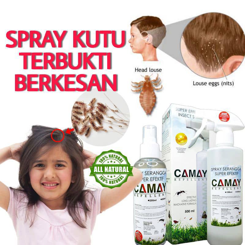 Spray Serangga Basmi Kutu Kepala Natural Head Lice Shopee Malaysia