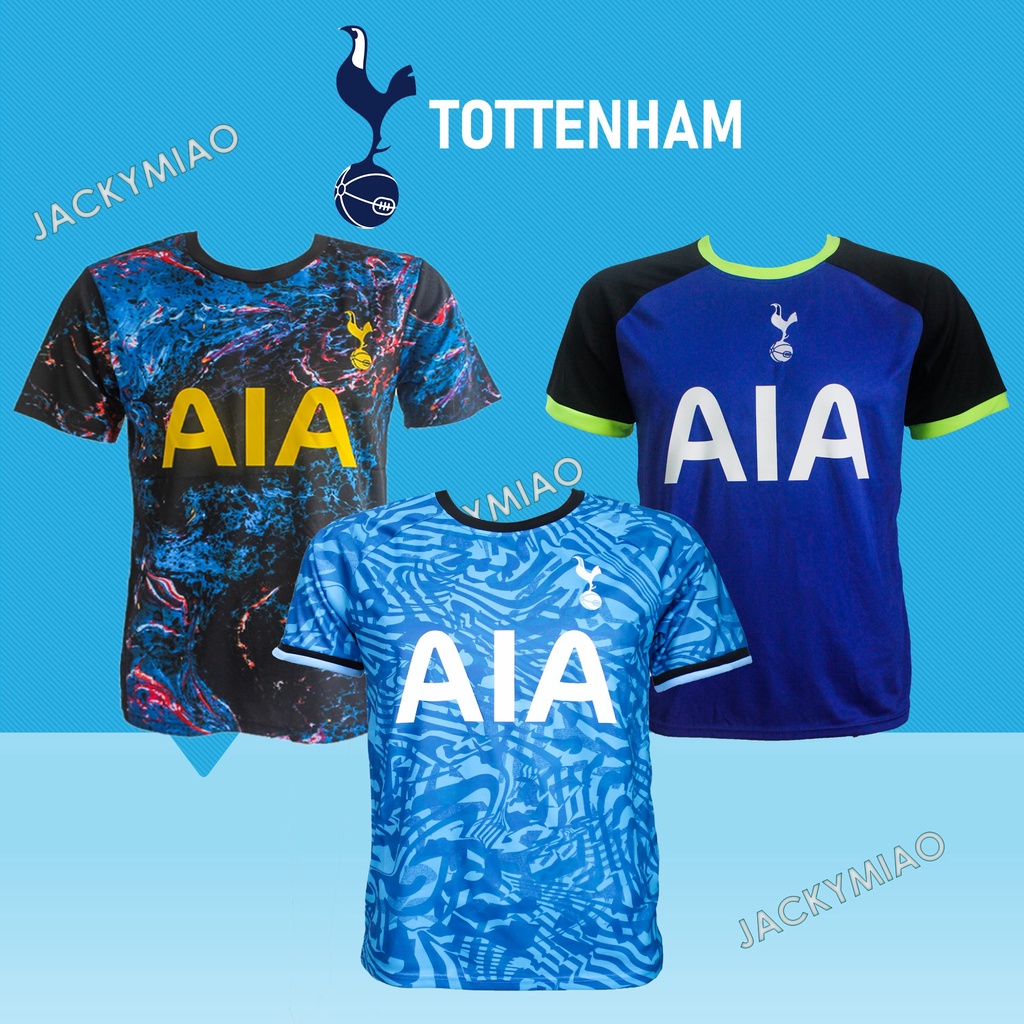 TOTTENHAM- MEN WOMEN FOOTBALL CLUB JERSEY EMBROIDERED LOGO (BAJU JERSI LOGO SULAM LENGAN PENDEK BOLA SEPAK) READY STOCK