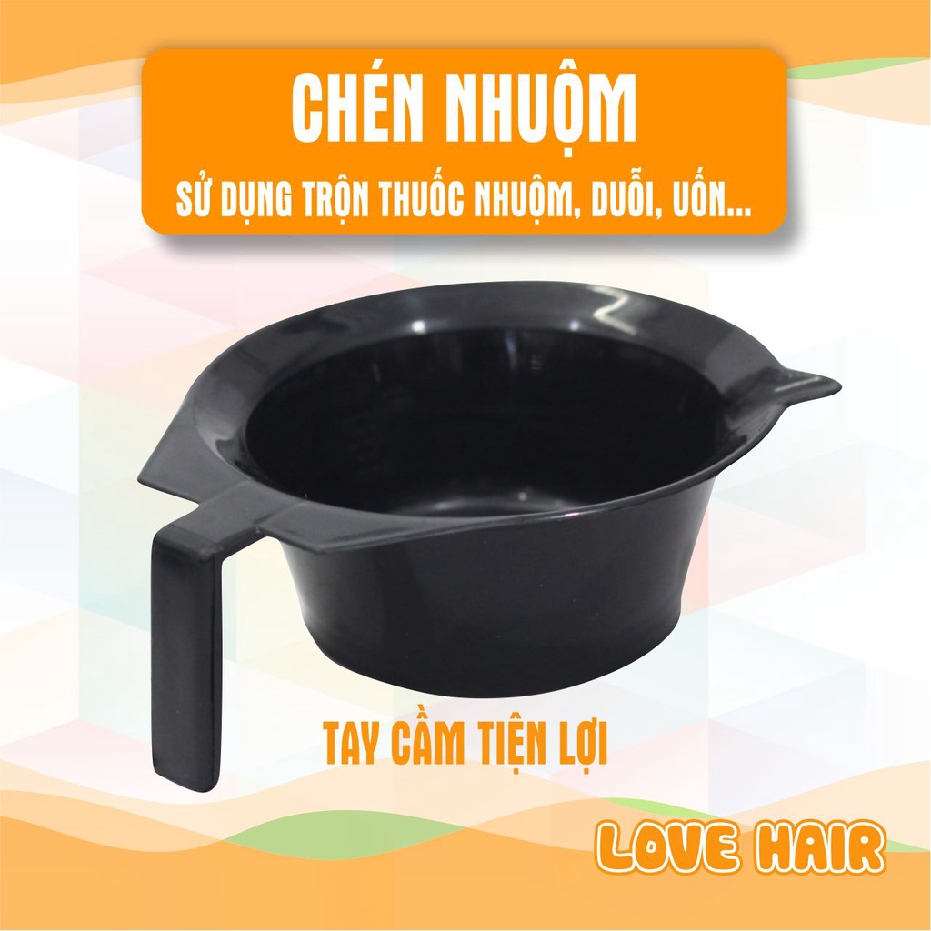 Black Dye Cup Contains Hair Dye With Measuring Line For The Dye And Convenient Plastic Handle