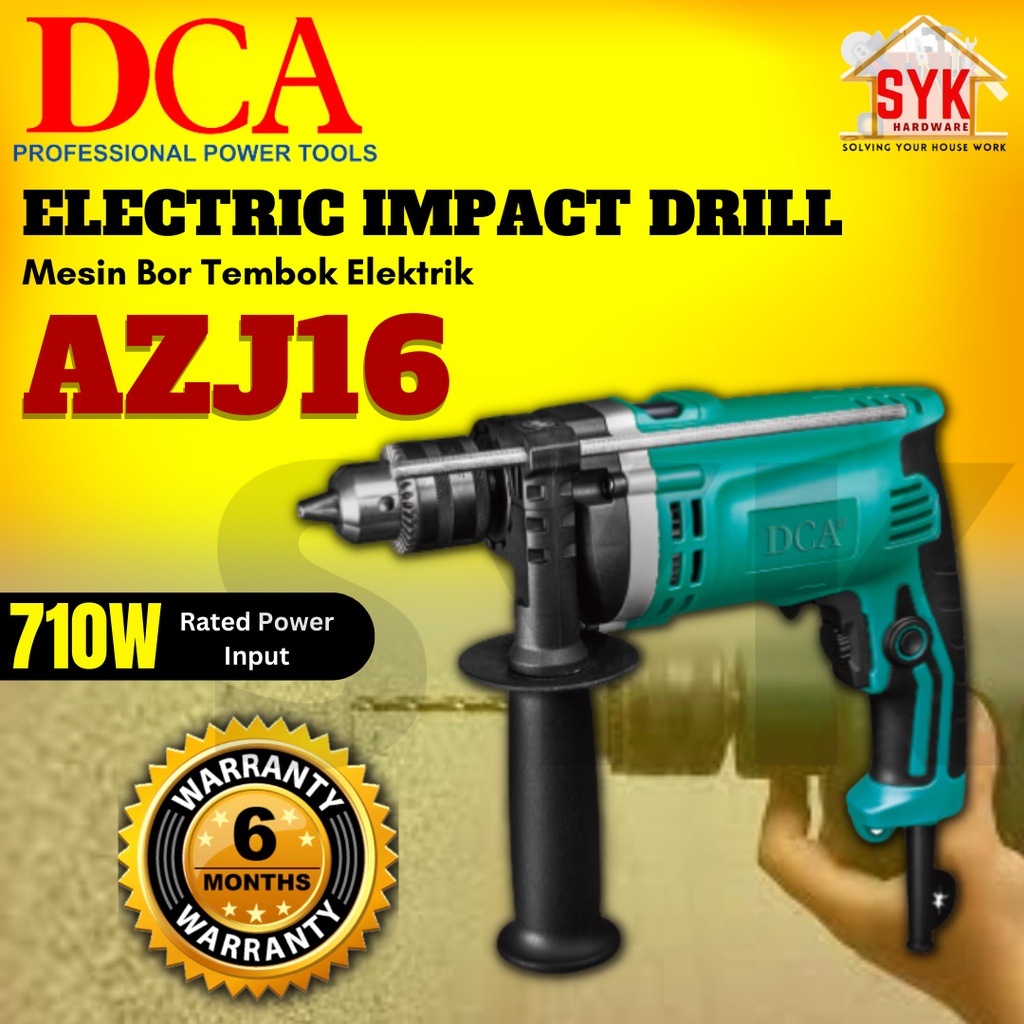 SYK DCA AZJ16 710W Electric Impact Drill Concrete Wood Drill Machine