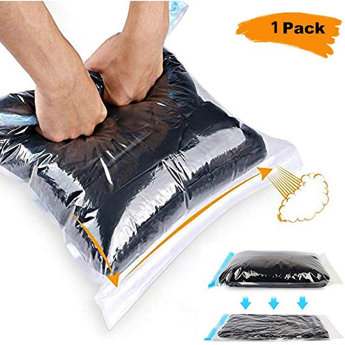 4 Sizes Portable Travel Clothing Underwear Vacuum Storage Bags/ Hand-rolled Vacuum Compression Bags