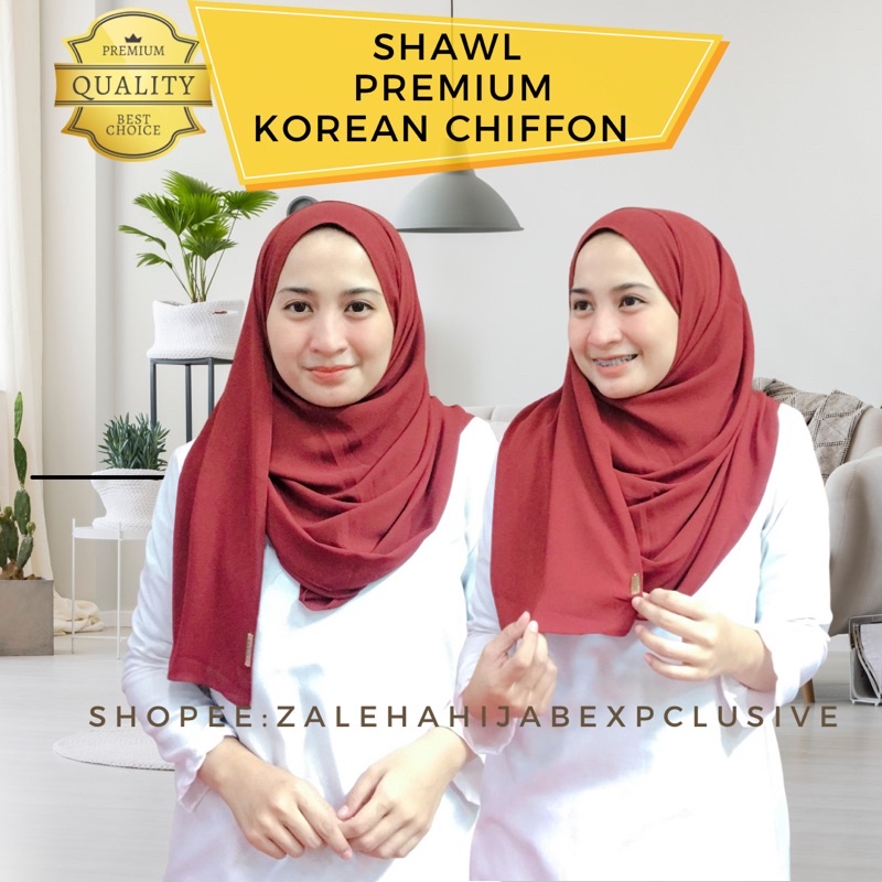 shawl chiffon korea
