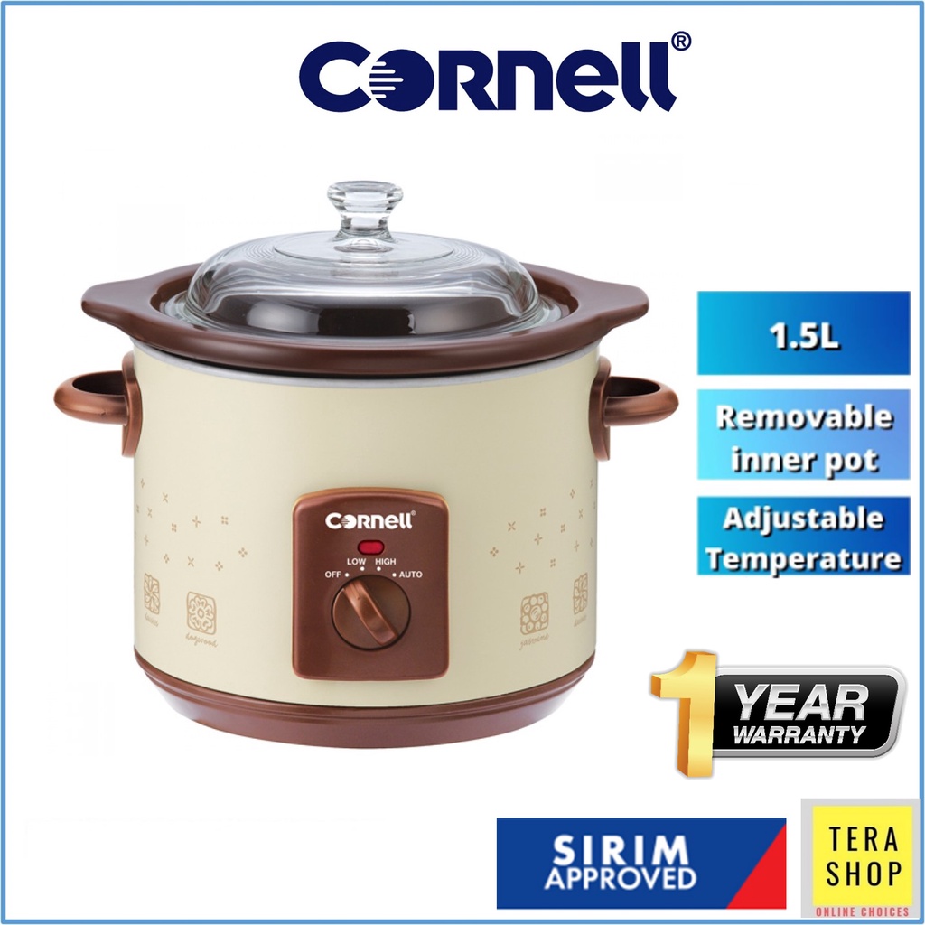 Cornell CSC-D15C Slow Cooker 1.5L - Porridge and Soup