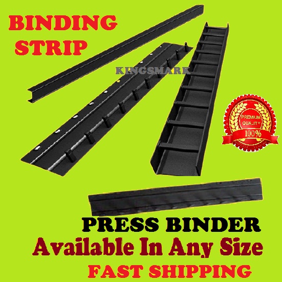 Press Binder / Binding Strip / Lock Binder / Binder Strip Black ( PCS