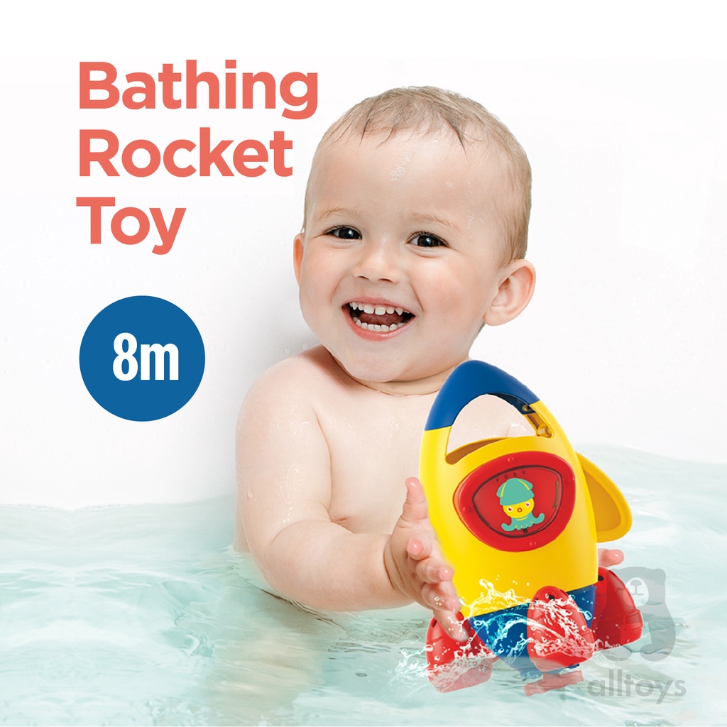 Huanger Baby Spinning Rocket Bath Toys Baby Bathing Toy NEW Design
