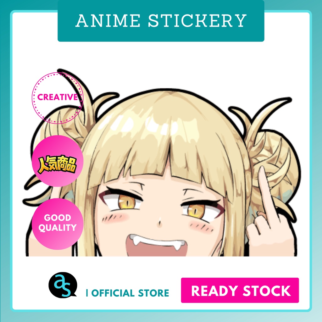 Himiko Toga My Hero Academia Peeker Anime Vinyl Stickers Windows Vinyl Decal Waterproof 8177