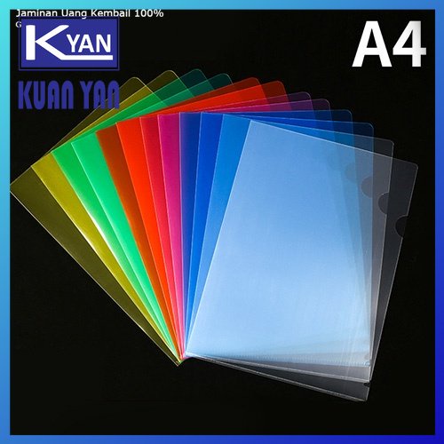 E-310 PP L SHAPE A4 (EXTRA THICK) 11 COLOURS / A4 L SHAPE FOLDER / L ...