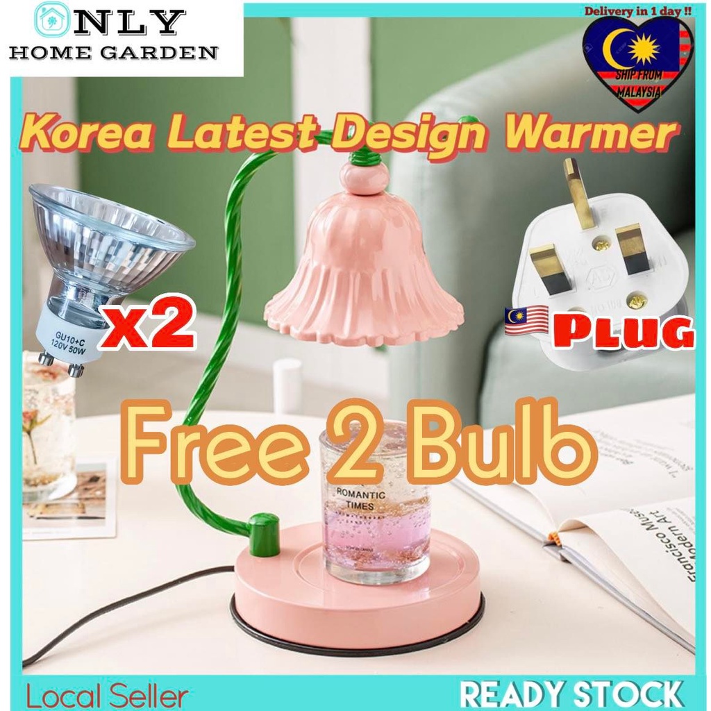 OnlyHomeGardenFREE GIFT MSIA PLUG Candle Warmer Light Adjustable Candle Melting DIMMABLE FREE 2BULB WARMER LILIN