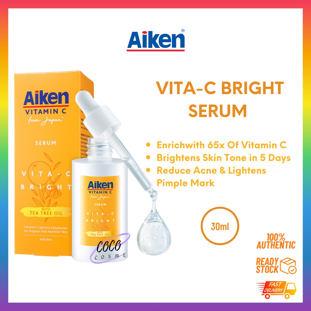 AIKEN Vita-C Bright Serum 30ml | Shopee Malaysia