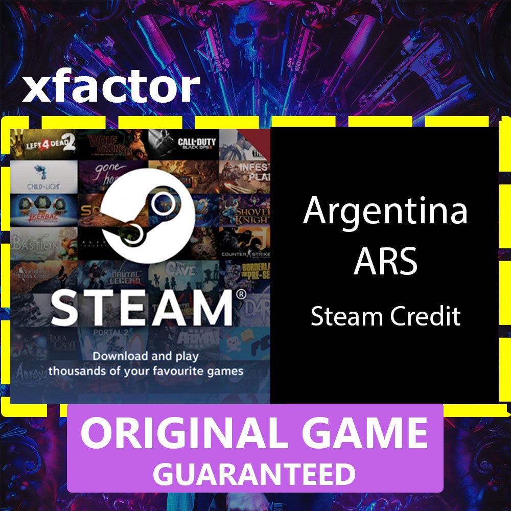 Cheapest] ARS Argentina Steam Wallet Reload Credit | Shopee Malaysia