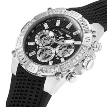 Authentic Guess Trophy Sports Silicon Men's Watch GW0333G1 GW0333G2