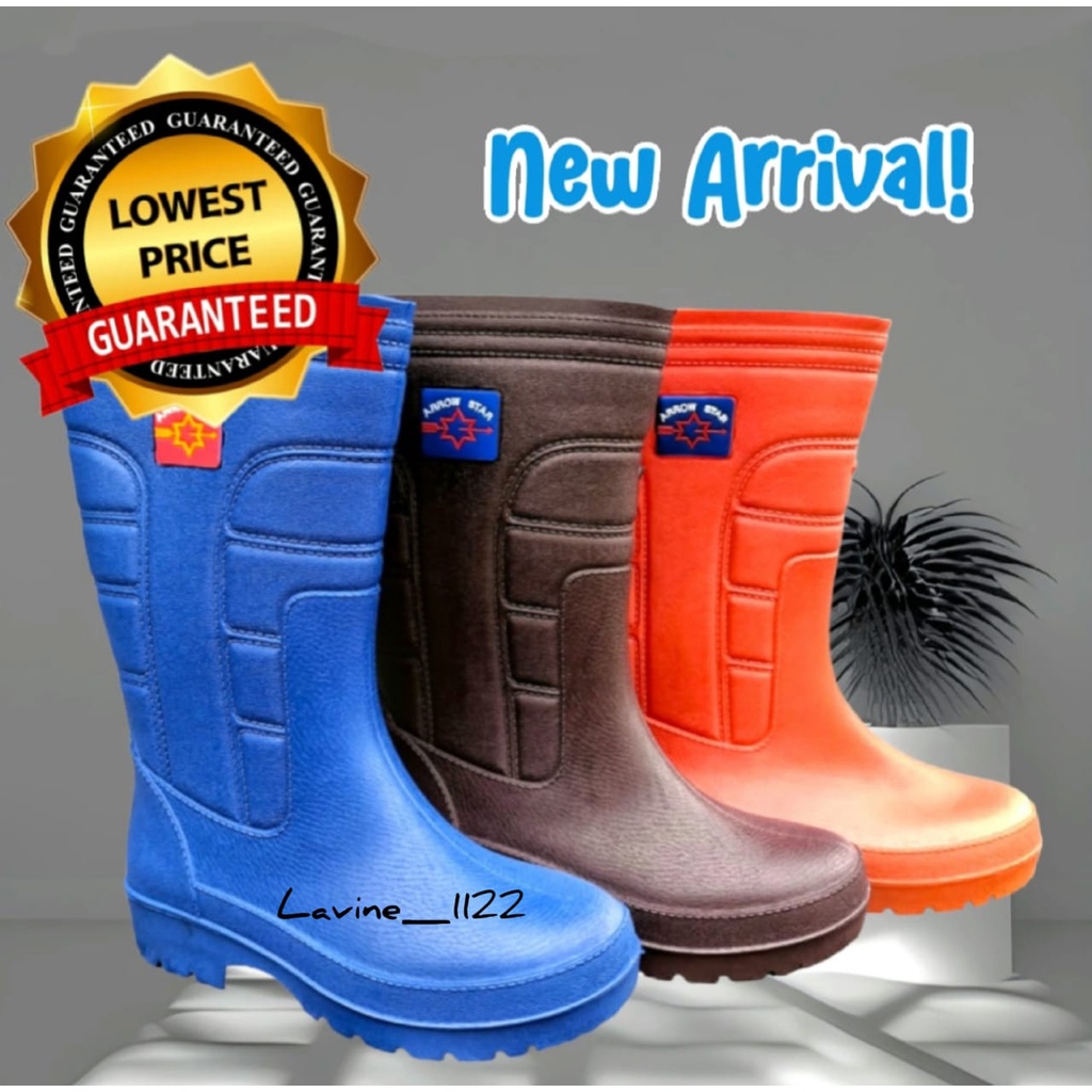 Kasut Sawahkebun Rubber Boots Thailandmens Waterproof Rainready Stock Shopee Malaysia