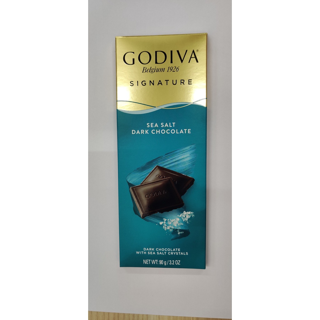 Godiva Signature Sea Salt Dark Chocolate 90g (Made In Turkey) Shopee