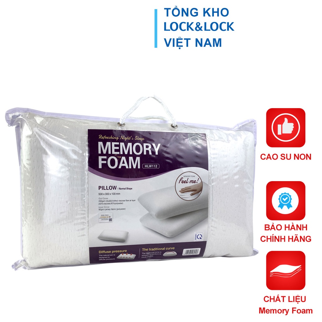 Memory Foam LocknLock latex pillow genuine Shopee Malaysia