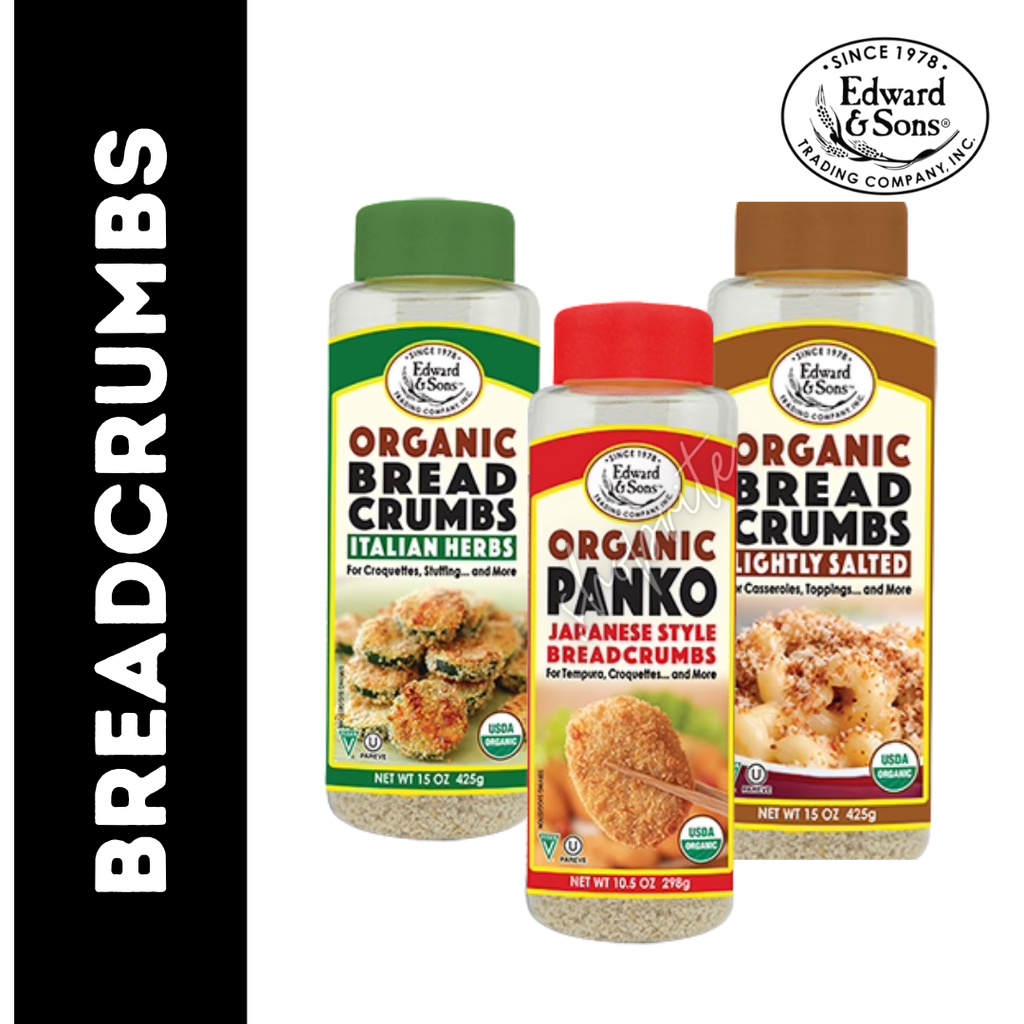 Edward & Sons Organic Bread Crumbs / Panko Japanese Style Breadcrumbs