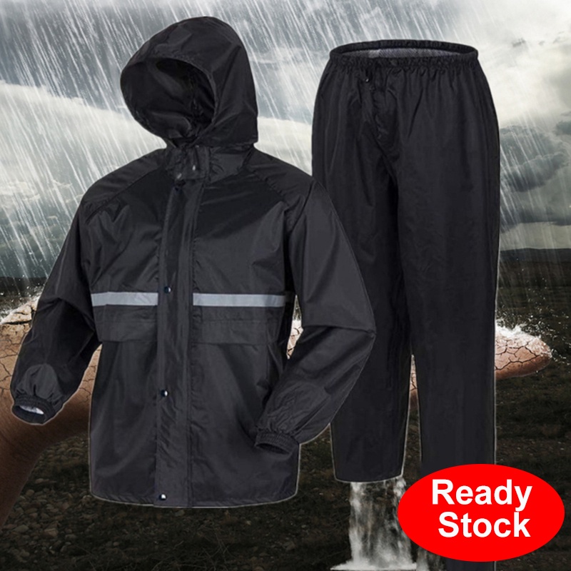 Motorcycle Raincoat Double Layer Baju Hujan Set Motorcycle Bike Bicycle Outdoor Waterproof Jacket Rainsuit