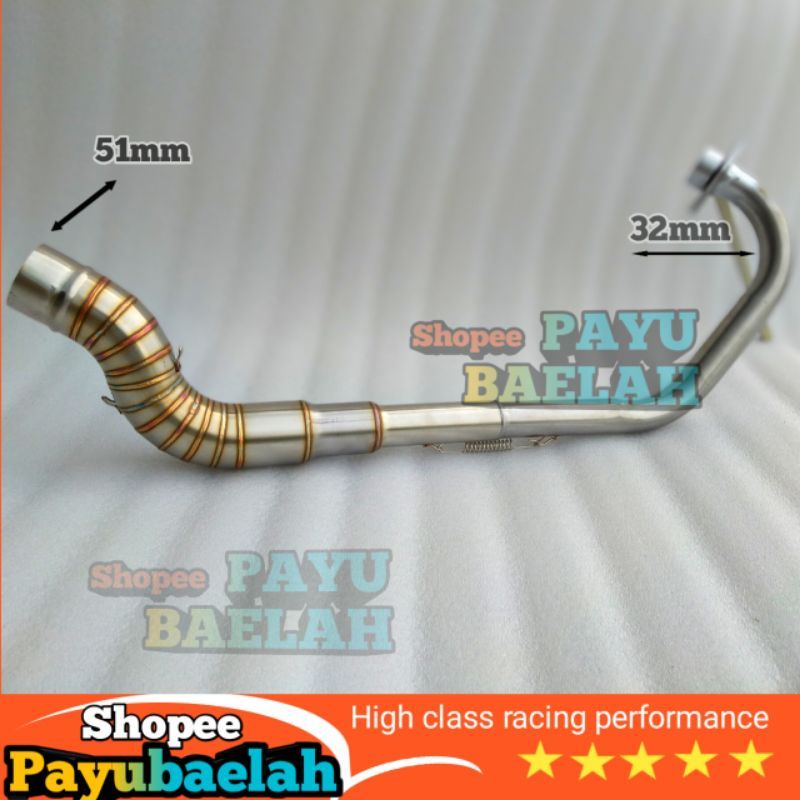 Exhaust pipe yamaha y15Zr y16zr exiter 150 155 belanG R150 carb