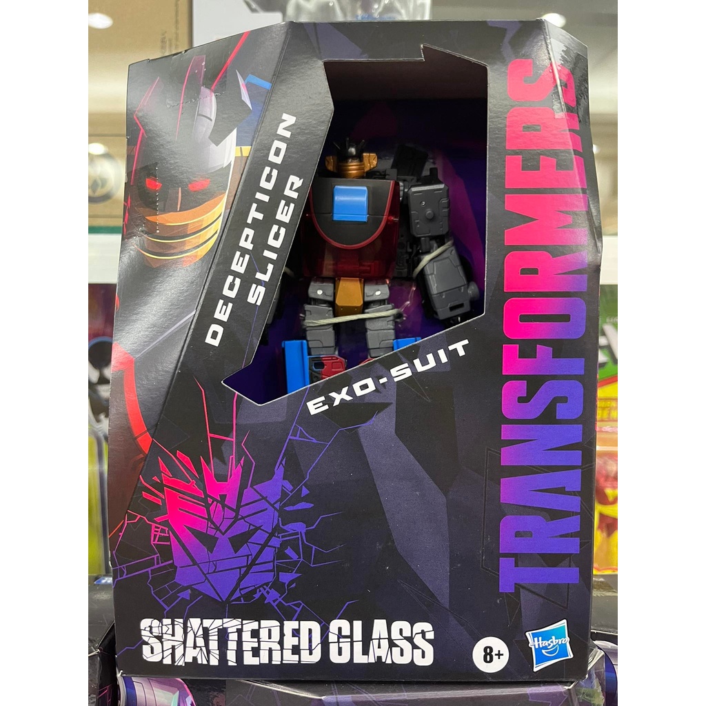 Transformers Generations Shattered Glass Collection Decepticon Slicer With Exo Suit And Idws 6381