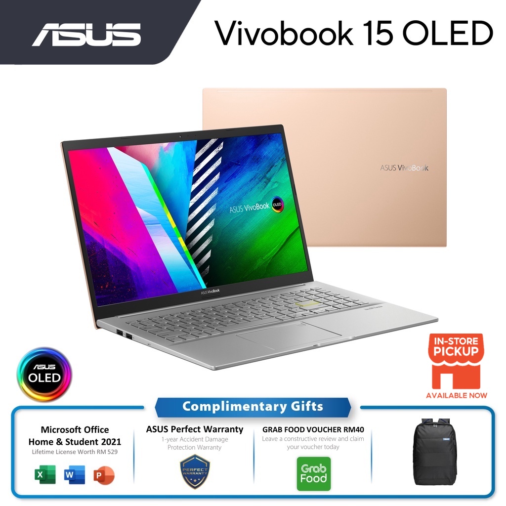 ASUS Vivobook 15 OLED (K513E-AL13200WS) i5-1135G7/ 8GB RAM/ 512GB SSD ...