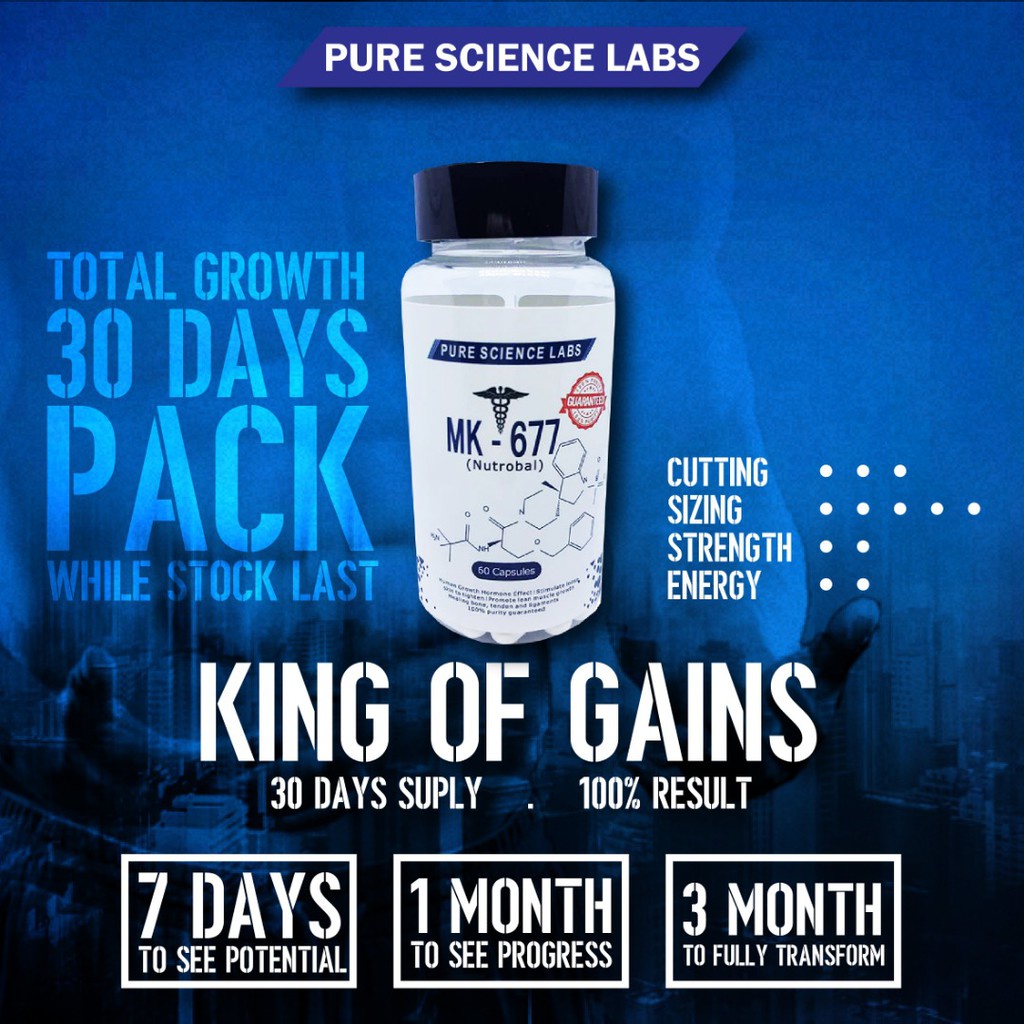 SARMs MK677 PURE SCIENCE LABS BULKING,SIZING,NAIKKAN SELERA MAKAN