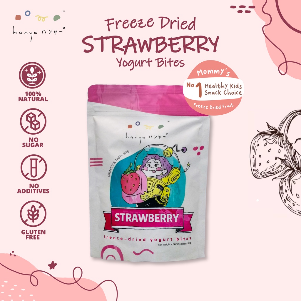 Hanya Freeze Dried Yogurt Bites Yogurt Strawberry Shopee Malaysia