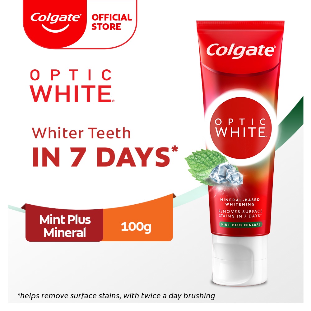 Colgate Optic White Mint Plus Mineral Whitening Toothpaste