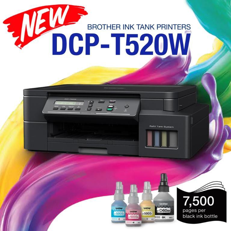 Brother DCP-T520w DCP T520w Wireless 3-In-1 Ink Tank Printer [ PRINT ...