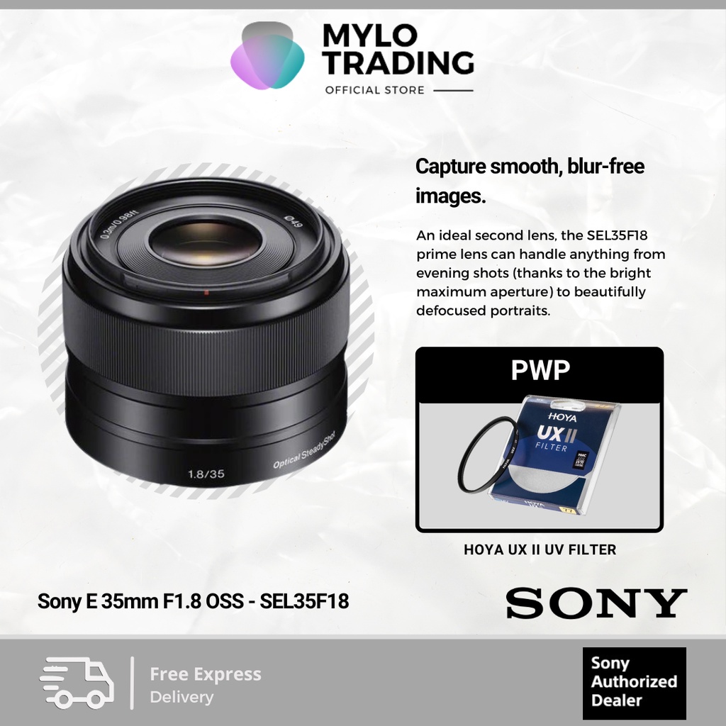 Sony E 35mm f/1.8 OSS Lens For Sony A6400/A6500/A6600/ZV-E10