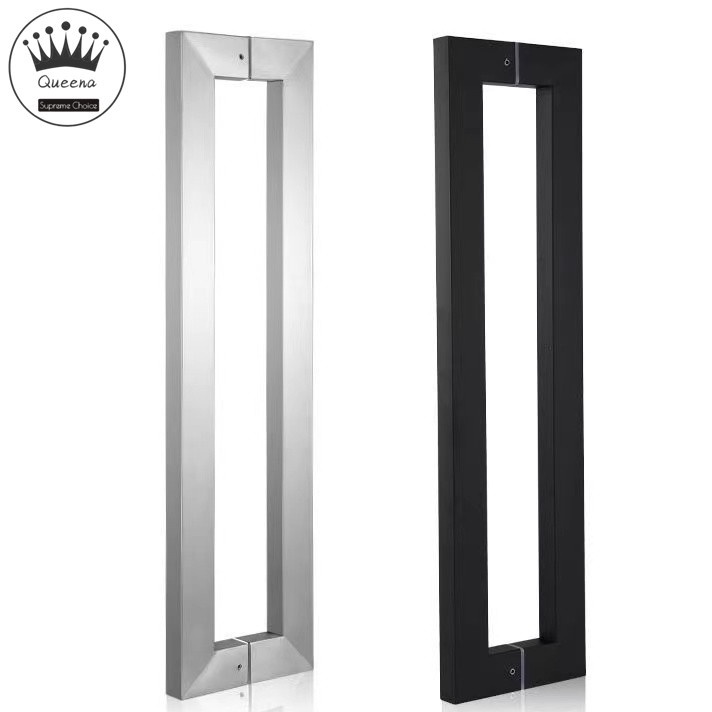 Heavy-Duty Stainless Steel Push Pull Door Handle, Wood Door Glass Door ...