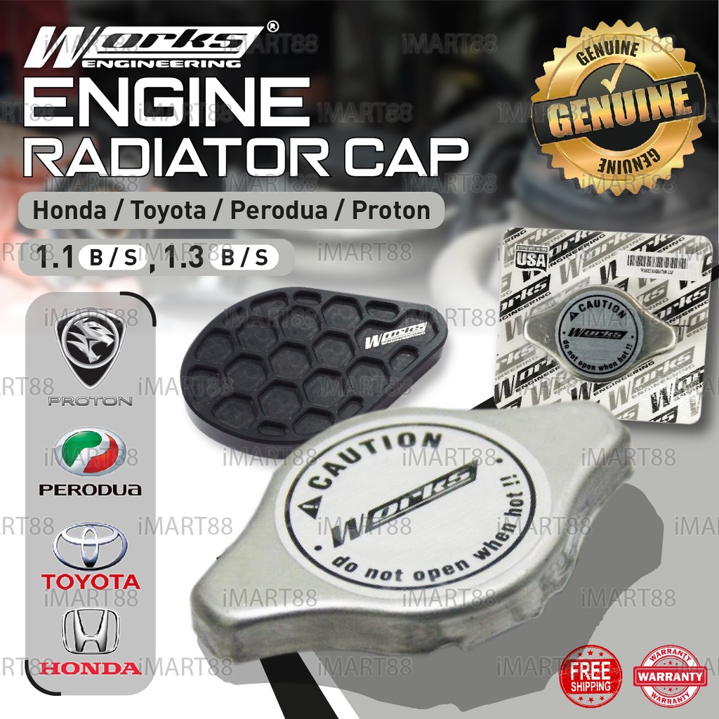 Cooling Radiator Cap 1.1/1.3 Works Engineering Wira Persona Waja Saga