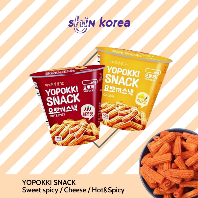 Yopokki Snack ( Sweet Spicy / Cheese/ Hot & Spicy )
