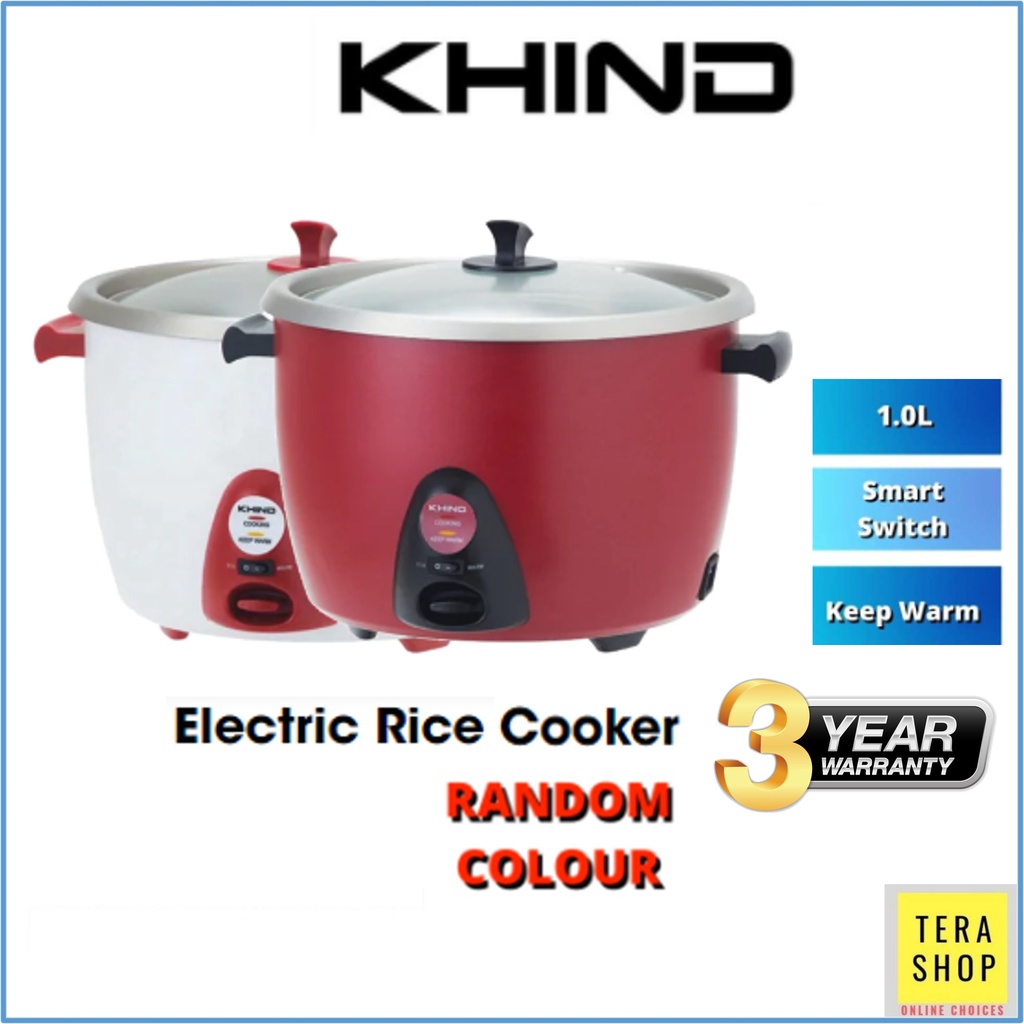 Khind RC110M Anshin Rice Cooker 1L Stainless Steel Pot ( Random Color ) Shopee Malaysia
