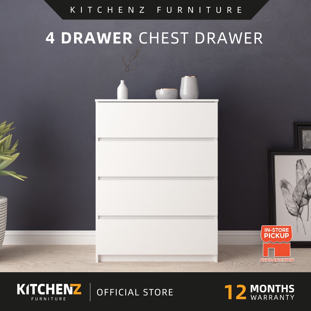 KitchenZ 4/5 Layer Chest Drawer With Lock/Without Lock