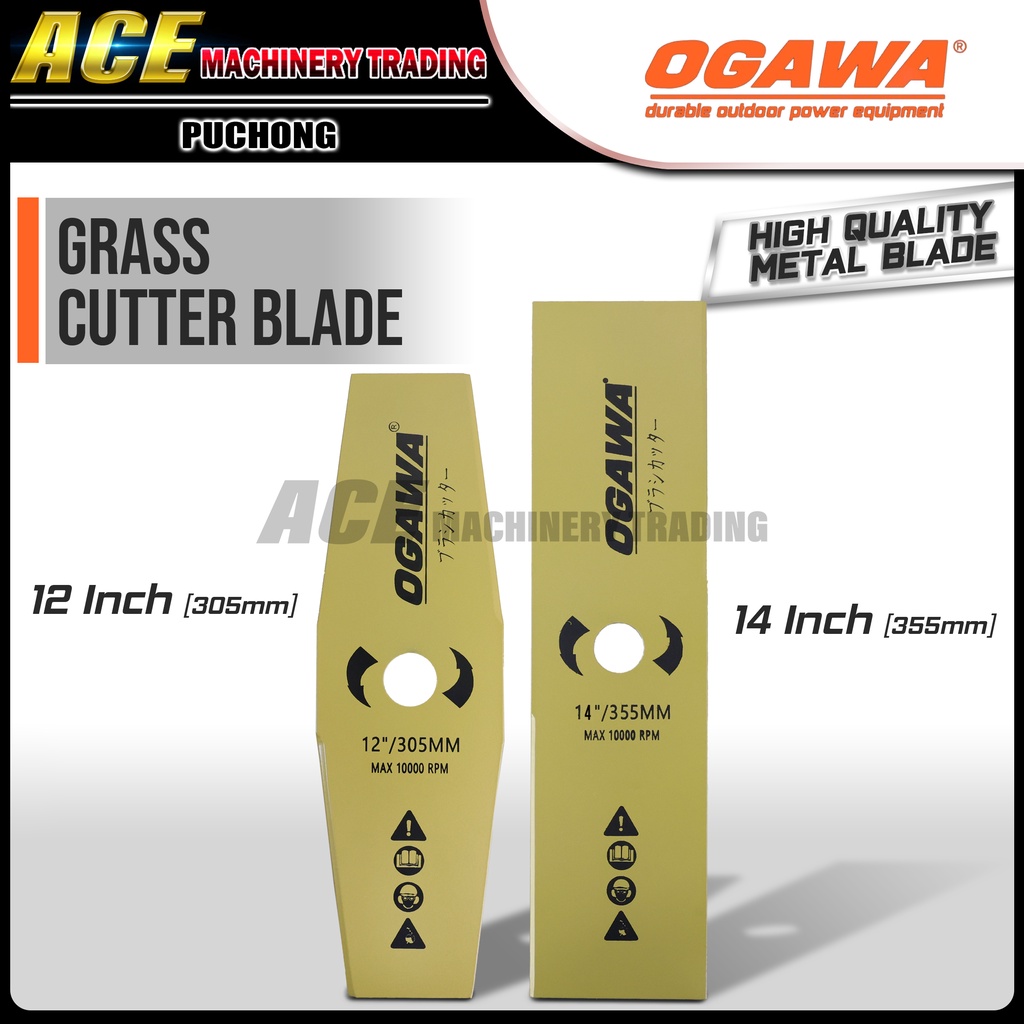 [ 100 Original ] OGAWA High Quality Metal Brush Cutter Blade / Grass