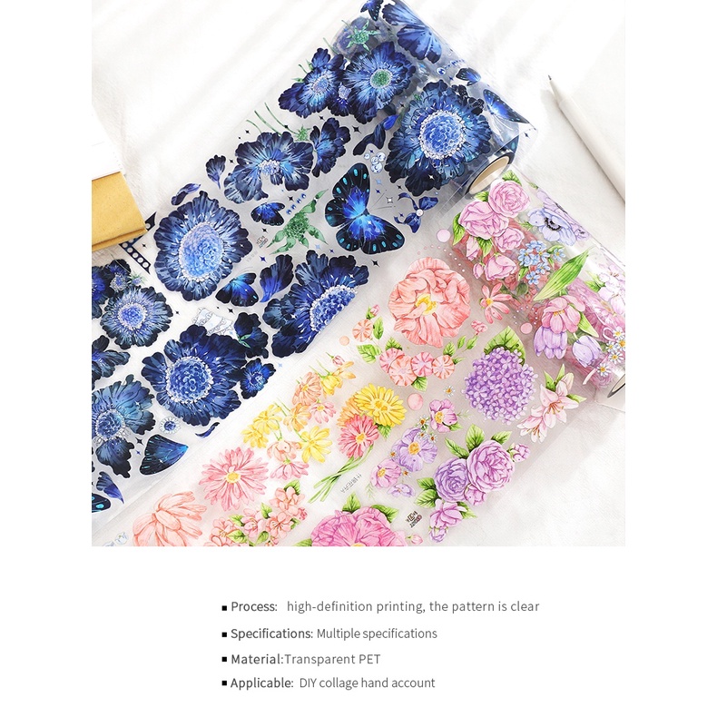 Multi Quality JIANWU 300cm Cute flowers PET tape Creative styling scrapbook DIY sticker kawaii journal material - Image 4