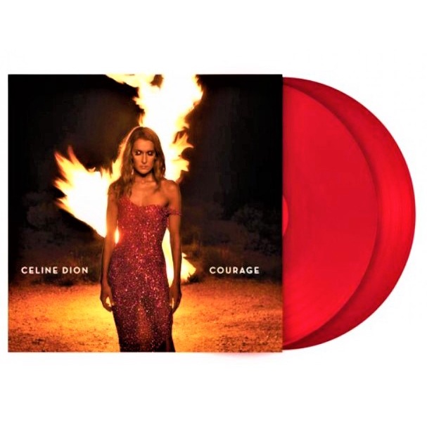 Celine Dion - Courage ( 140g Ruby RED Vinyl , Gatefold LP Jacket ) ( 2 LP ) EU Press