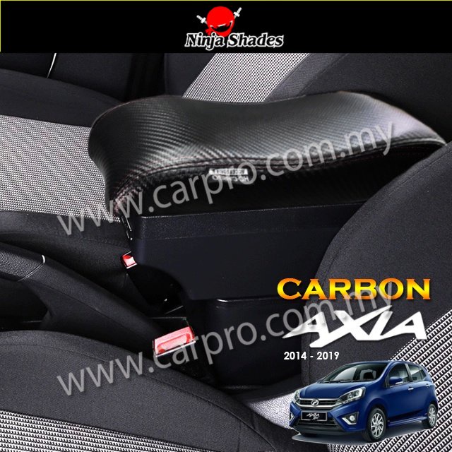 HC Cargo Perodua Axia 2014 2022 Carbon Skin Leather Sliding Comfort