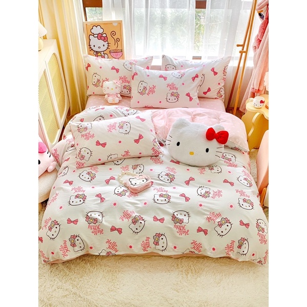 Original Hello Kitty Cadar Baby Girl Getah Keliling Cadar Cotton Queen