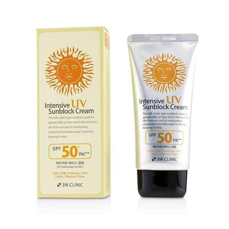 INTENSIVE UV SUNBLOCK CREAM 3W CLINIC SPF 50