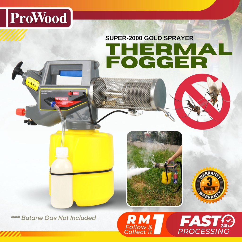 PROWOOD Super 2000 2L Mosquito Killer Pest Repellent Bug Insect Killer Fogging Machine Mesin