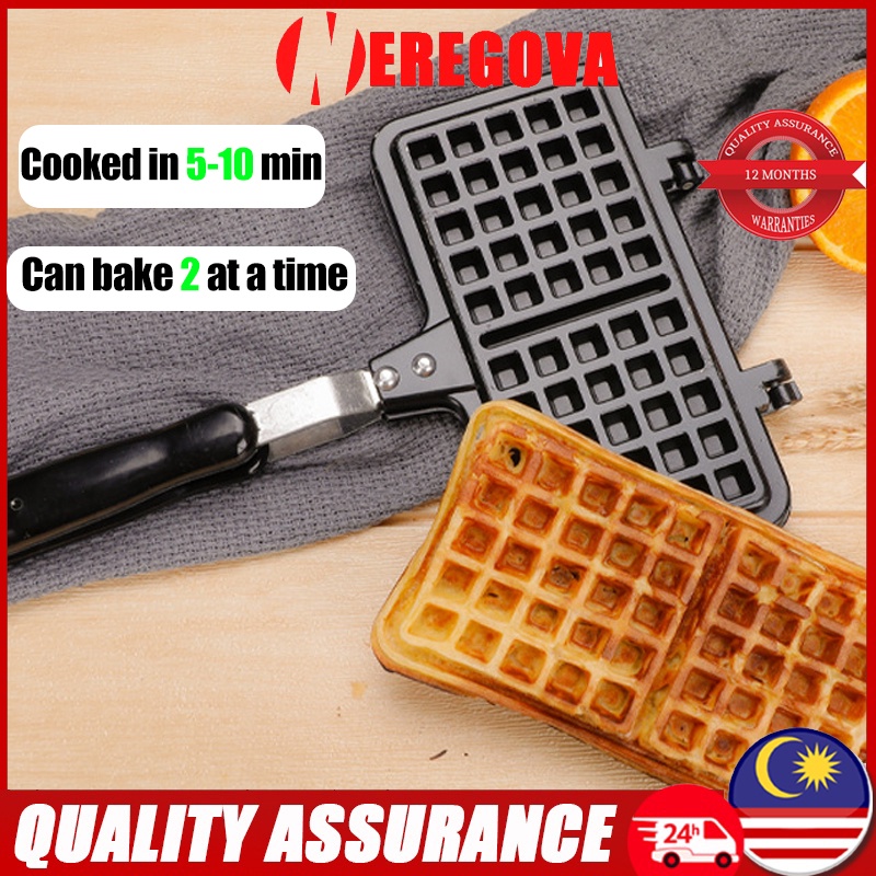 Rectangle Shape Non-stick Waffle Mold Baking Pan Making Tool Maker Press Plate Kitchen