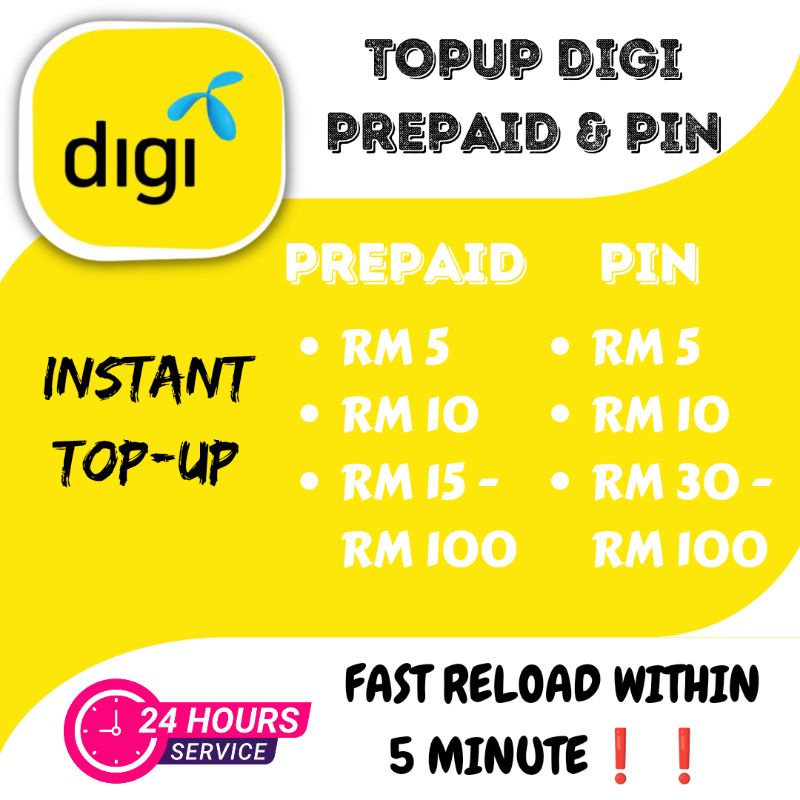 Top up Digi Digi Pin Digi Prepaid Top up Digi Prepaid Top up