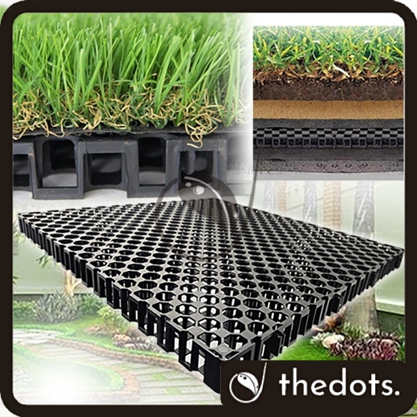 50CM X 50CM DRAINAGE CELL SYSTEM FOR REAL OR ARTIFICIAL GRASS GARDENING DECO TOOLS TAPAK RUMPUT TIRUAN OCTO