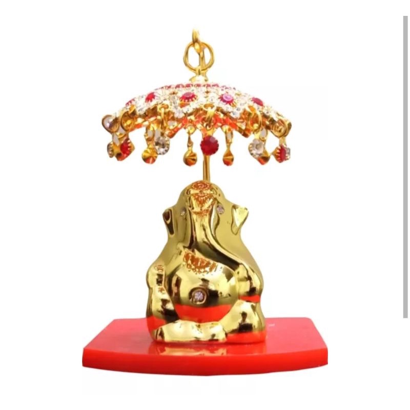 Lord Ganesha Idol Fiber Showpiece for Car Dashboard Gifts and Home Car