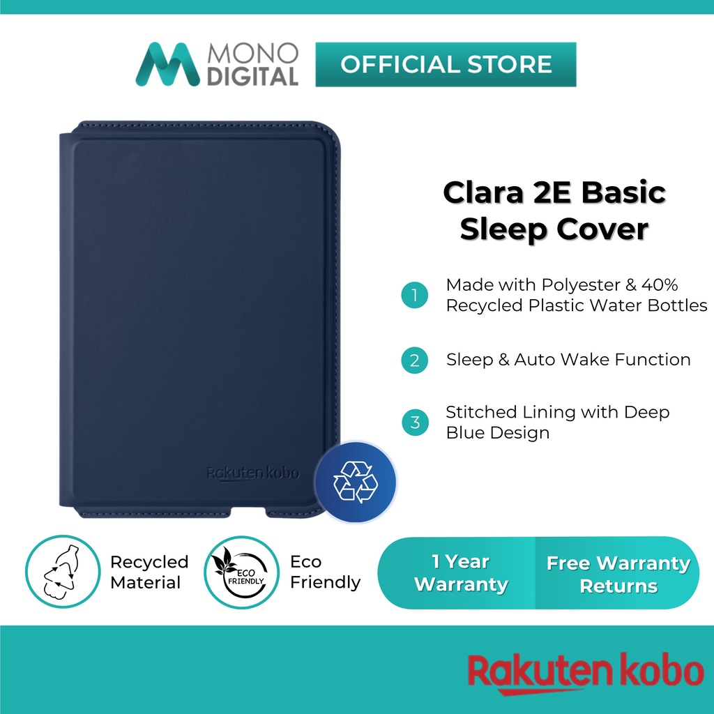 Rakuten Kobo Clara 2E EReader Basic SleepCover Flip Type - Made With ...